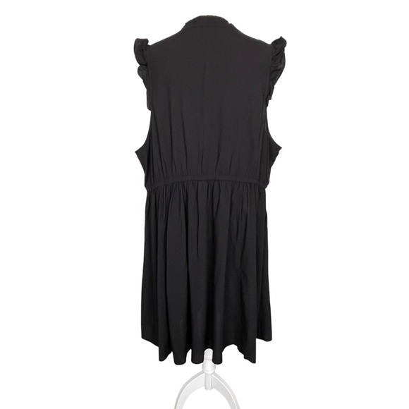 Torrid Mini Challis Keyhole Tiered Skater Dress Women’s Plus Size 3 Black - Picture 7 of 11